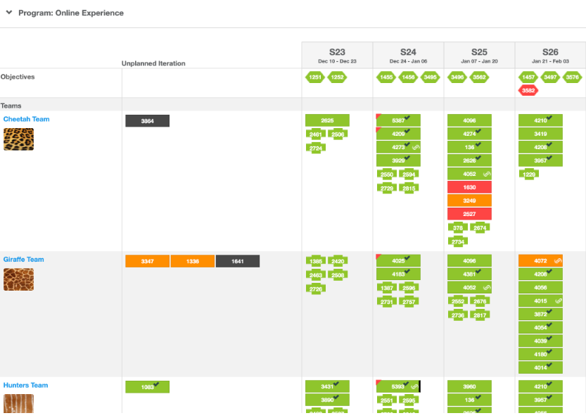 Building a Program Board during PI Planning with Jira Align