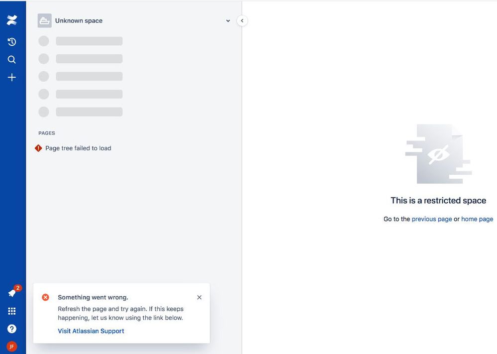 "We couldn't load your content" how to fix?