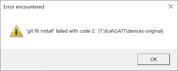 Error result failed
