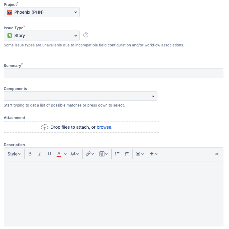 Default text for Description field on Jira Cloud