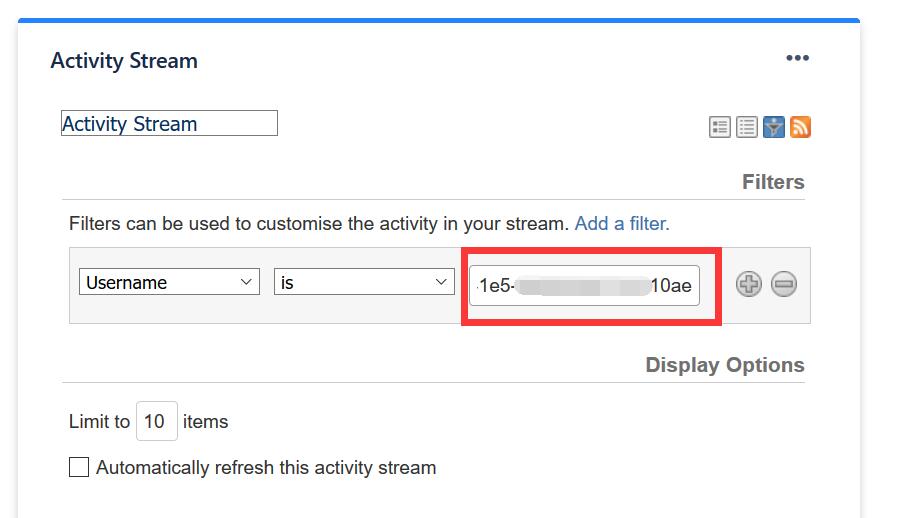 Solved How can I filter Activity Stream gadget by usernam...