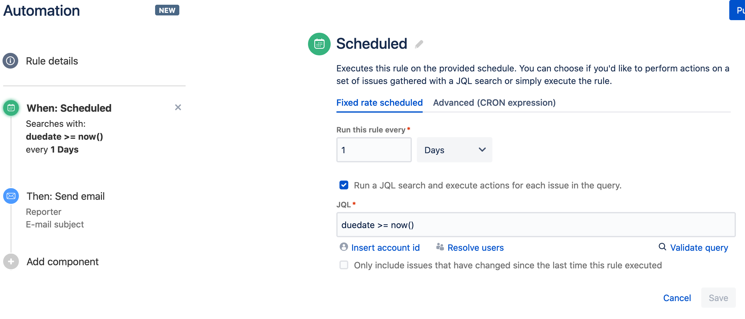 how to set notification email daily before due dat...