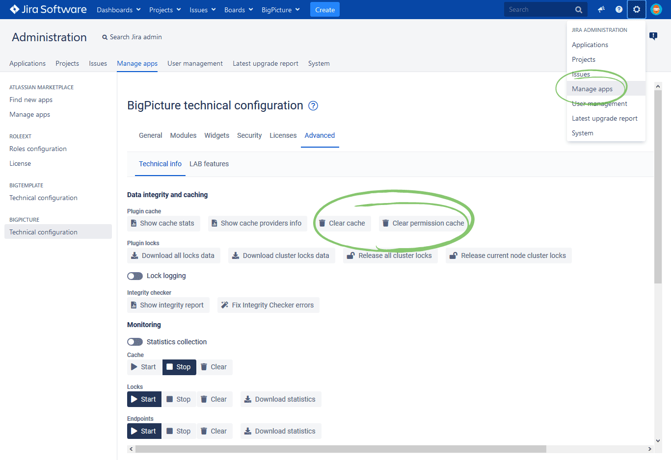 Big Picture and Jira Sync date ticket
